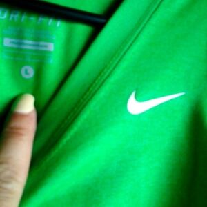 Green Nike sleeveless top